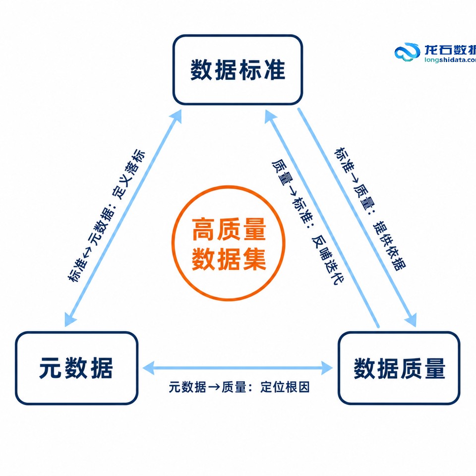 标准、元数据与数据质量三角关系